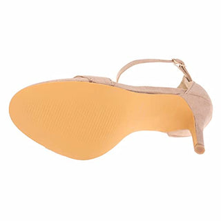 Women's Stiletto Open Toe Strappy Heeled Sandal 10 CM Ankle Strap High Heels Sandals Dress Working Bridal Party Wedding Dance Shoes Black Clear Size 8