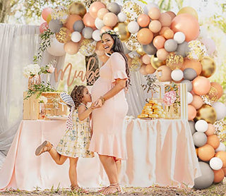 Amandir 129Pcs Hobo Peach Balloons