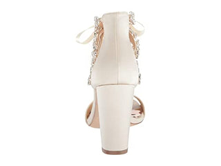 Badgley Mischka Women's EVERAFTER Heeled Sandal, Ivory, 8