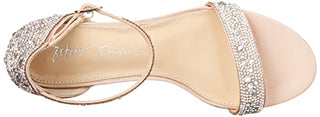 Blue by Betsey Johnson Women's Mari Heeled Sandal, Champagne, 8.5 W US