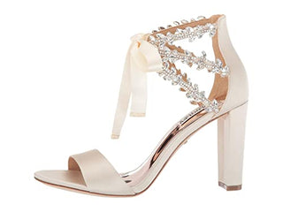 Badgley Mischka Women's EVERAFTER Heeled Sandal, Ivory, 8