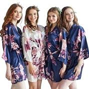 Women's Floral Bride Bridesmaids Robe Lace Satin robes Wedding Robe Satin Bridal Robe Bridesmaid Proposal Custom Robes Silk Bridal Party Gift Bridesmaid Robe Bridal Party Robes Christmas gifts