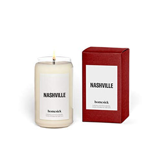 Homesick Premium Scented Candle, Nashville - Scents of Bergamot, Maple, Tobacco, 13.75 oz, 60-80 Hour Burn, Natural Soy Blend Candle Home Decor, Relaxing Aromatherapy Candle