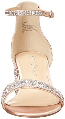 Blue by Betsey Johnson Women's Mari Heeled Sandal, Champagne, 8.5 W US