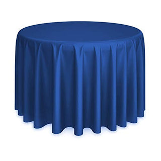 Lann's Linens - 10 Premium 120" Round Tablecloths for Wedding/Banquet/Restaurant - Polyester Fabric Table Cloths - Royal Blue