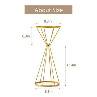20 inch metal geometric flower stands