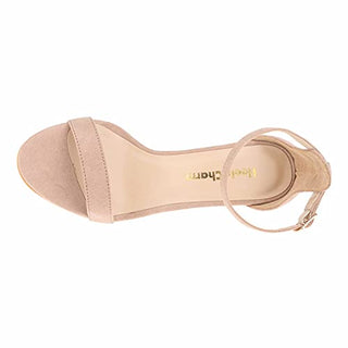 Women's Stiletto Open Toe Strappy Heeled Sandal 10 CM Ankle Strap High Heels Sandals Dress Working Bridal Party Wedding Dance Shoes Black Clear Size 8