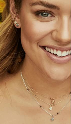 Kendra Scott Nola Pendant Necklace for Women, Fashion Jewelry, 14k Gold-Plated, Dichroic Glass