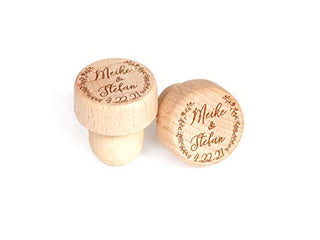 Custom Wine Stopper Gift Personalized Bottle Stopper Couple Gift Etched Wood Cork Custom Wedding Gift Wine Party Favor Rustic Wine Gift Wood Wine Stoppers Bulk