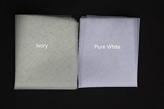 EllieHouse Women's Short 2 Tier Lace White Wedding Bridal Veil With Comb L24WT