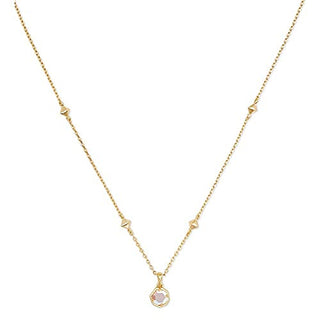 Kendra Scott Nola Pendant Necklace for Women, Fashion Jewelry, 14k Gold-Plated, Dichroic Glass