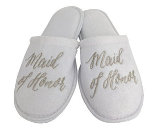 Wedding Slippers - (Medium (W6-8), Maid of Honor)