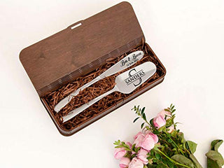 Wedding Cake Server Set Monogram Wedding Accessories Engraved Cake Knife & Server Set Personalized Wedding Cake Knife Set Custom Cake Cutting Set Bridal Shower Gift Personalized Wedding Decor