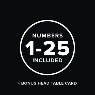 Bliss Collections Table Numbers, Navy Floral, Double-Sided Cards Plus Head Table Card for your Wedding, Reception, Anniversary, Birthday Party or Celebration, 4"x6" (1-25 plus Head Table Card)