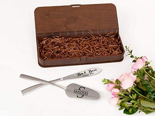 Wedding Cake Server Set Monogram Wedding Accessories Engraved Cake Knife & Server Set Personalized Wedding Cake Knife Set Custom Cake Cutting Set Bridal Shower Gift Personalized Wedding Decor