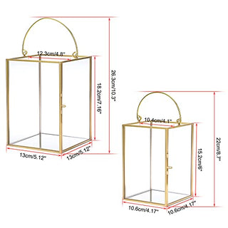 Hurricane Candle holders 2 gold