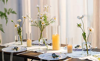 Hurricane glass candle holders set of 6