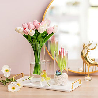 Hurricane glass candle holders set of 6