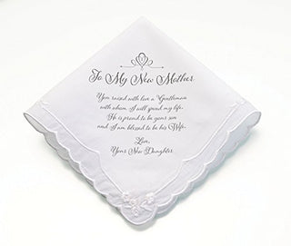 Lillian Rose New Mother verse Wedding Gift Hankie 6.5"