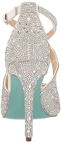 Betsey Johnson Women's Sb-sage Heeled Sandal, Ivory, 7 M US