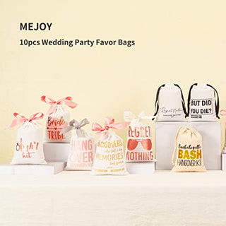 Bridal Shower Party Gift Bags, 5x7 Inch Rose Gold Foil"Bride Tribe"