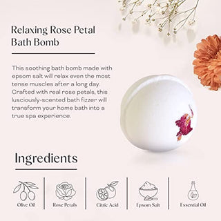 Dear Ava Spa Gifts for Women - Organic Self Care luxury Anti Stress Relaxing Bath and Body Kit Set Basket Box for Her with Heartfelt Card - Wedding Gift for Mother of the Groom