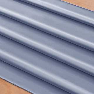 Socomi 10ft Dusty Blue Chiffon Table Runner 29x120 Inches Wedding Runner Sheer Bridal Shower Decorations