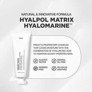 Skin Tightening All-In-One Wash Off Face Lifting Mask with Hyalpol Matrix Age-Defying Formula | Tube-Type, Long-Lasting Mask | Natural, Cruelty-free, Travel Friendly