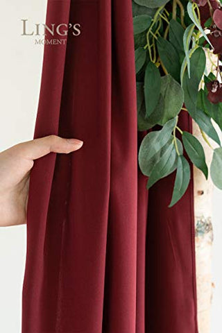 Ling's Moment Basic Arch Flowers with Drape Kit (Pack of 3) - 2pcs Artificial Flower Arrangement with 1pc Drape for Wedding Ceremony Arbor and Reception Backdrop Decoration