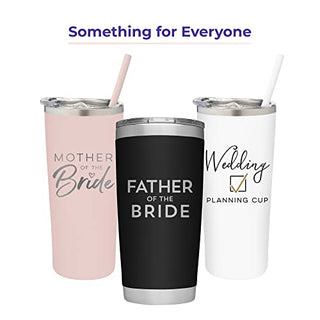 SassyCups Mother of the Groom Cup | Engraved Vacuum Insulated Stainless Steel Tumbler with Straw for Groom's Mom | Engagement Gifts | Mother of The Groom Gifts| Bridal Party Travel Mug