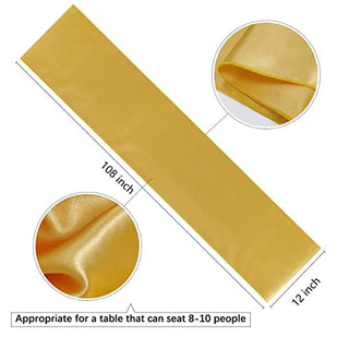 Gold table runners