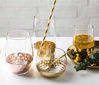 100 pink/gold straws