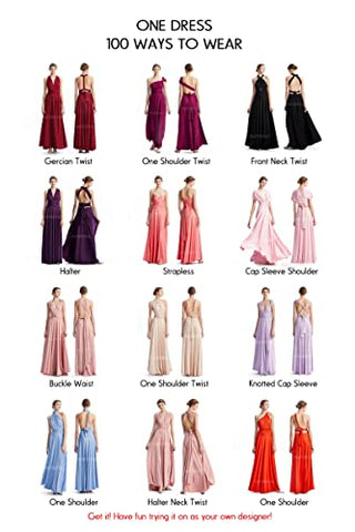 INFIWING Burgundy Bridesmaid Dresses for Wedding, Bridesmaid Dresses Long, Bridesmaid Dresses Plus Size, Infinity Dresses for Bridesmaids