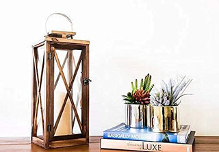 wooden candle lantern