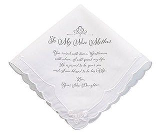 Lillian Rose New Mother verse Wedding Gift Hankie 6.5"