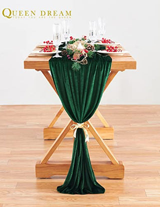 Table Runners Velvet Cotton Table Runner Emerald Velvet Aisle Runner Wedding Table Runner Green Birthday Bachelor Party Holiday Party Event Supplies