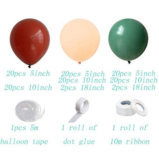 Light Brown Coffee with Sage Green Balloon Arch Kit for Party Birthday Wedding Engagement Anniversary Christmas Festival Picnic or Any Friends & Family Party Decorations
