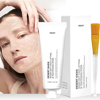 Skin Tightening All-In-One Wash Off Face Lifting Mask with Hyalpol Matrix Age-Defying Formula | Tube-Type, Long-Lasting Mask | Natural, Cruelty-free, Travel Friendly