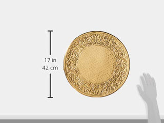 Elegance Round Ornate Wedding Cake Stand Serveware Accessories, 16", Gold