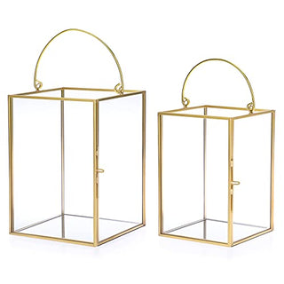 Hurricane Candle holders 2 gold