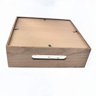 Honeymoon Fund Wood Box wedding box chest couple gift wedding gift card word 11'' x 11'' x 3.5'' Money frame