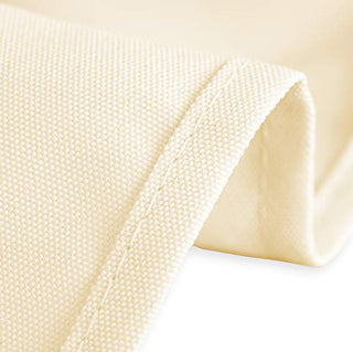LinenTablecloth 60-Inch Square Satin Overlay Gold