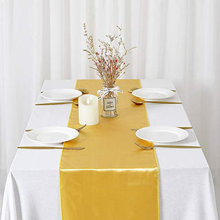 Gold table runners