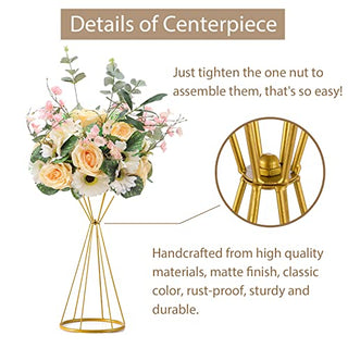 20 inch metal geometric flower stands
