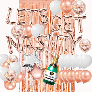 Nashville Bachelorette Party Decorations, Let's Get Nashty Balloons Banner
