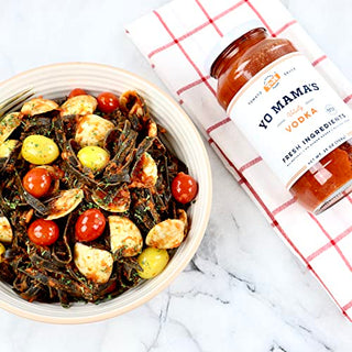 Gourmet Keto Gift Set and Care Package by Yo Mama’s Foods | Includes (1) Marinara Sauce (1) Vodka Sauce & | (1) Roasted Garlic | Low Sugar, Carb, Sodium, Gluten-Free, Fresh Whole Ingredients!