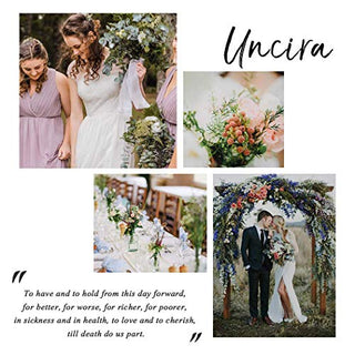 Unicra Bride Flower Wedding Hair Vine Crystal Bridal Hair Piece Rhinestone Party Hair Accessories Leaf Hair Jewelry Bead Headpiece for Women and Girls (Silver)