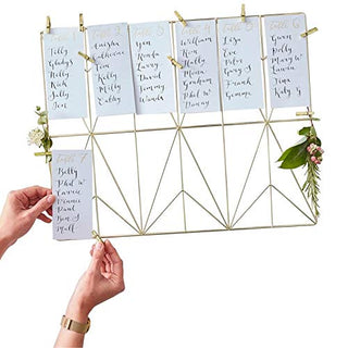Ginger Ray Wedding Seating Chart Gold Wedding Decorations Wedding Supplies Table Plan for 12 Tables