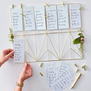Ginger Ray Wedding Seating Chart Gold Wedding Decorations Wedding Supplies Table Plan for 12 Tables