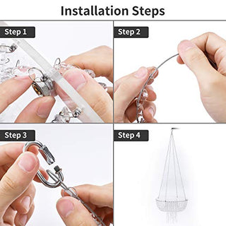 Butterflyevent Acrylic Chandelier Style Drape Suspended Cake swing 45cm Round cake plate stand